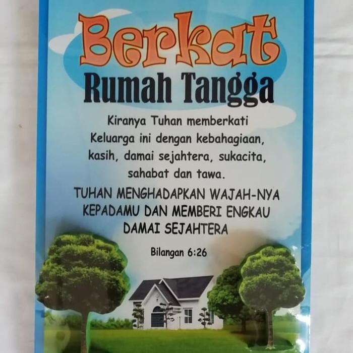 Hiasan Dinding Rohani Alkitab Kristen / Katholik Berkat Rumah Tangga |  Shopee Indonesia