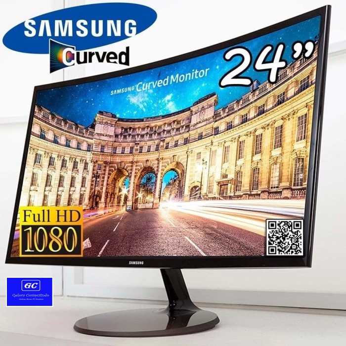 Jual Monitor Led Samsung 24" Curved C24F390Fhe Indonesia|Shopee Indonesia