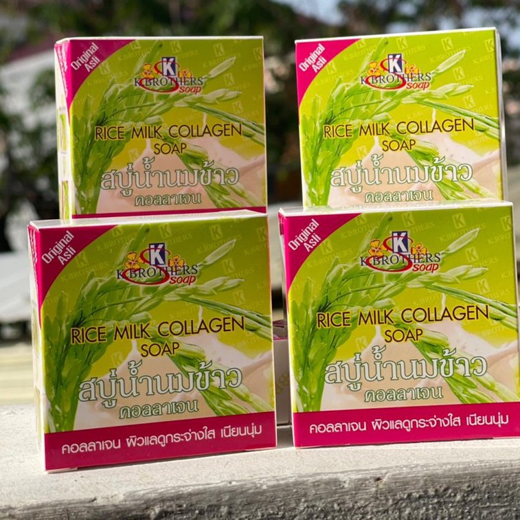 Jual K Brothers rice milk COLLAGEN SOAP ( 4pc ) Shopee Indonesia