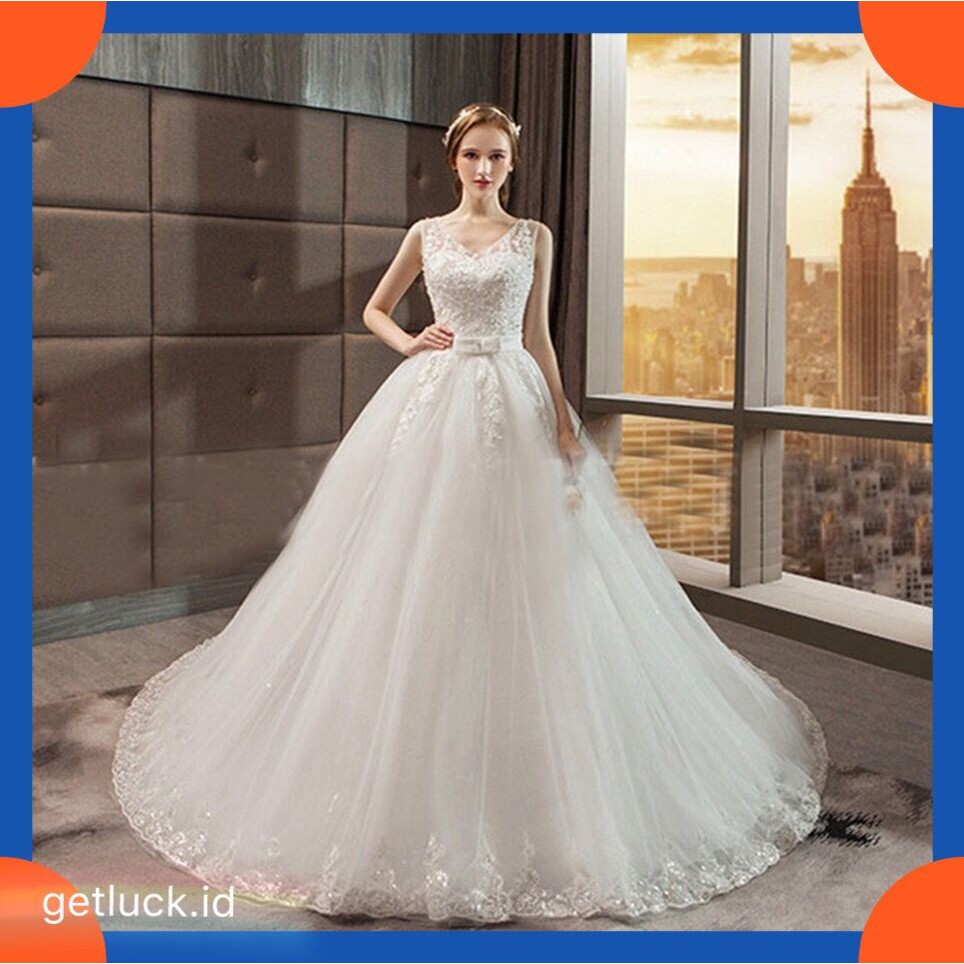 Wedding Dress Gaun Pengantin Simple Model Gaun Pengantin