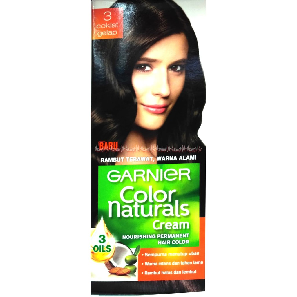 Jual Garnier Color Natural No 3 Coklat Gelap Cat Rambut Garnier Coklat Tua | Shopee Indonesia