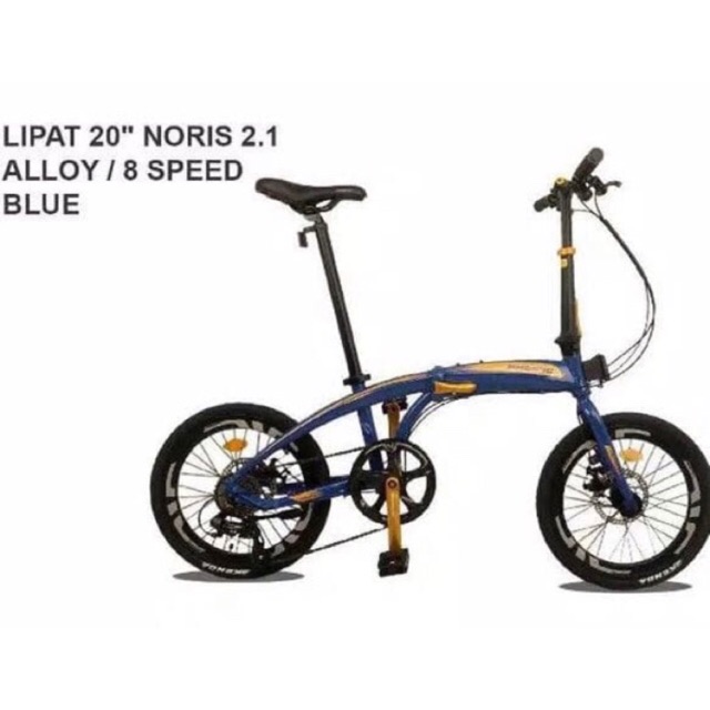 Sepeda Lipat 20 Noris 2.1 8speed Shopee Indonesia