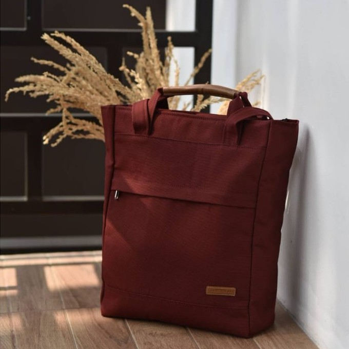 Jual TAS LAPTOP UNISEX MULTIFUNGSI 3 WAYS RANSEL/JINJING/TOTEBAG HEEJOU