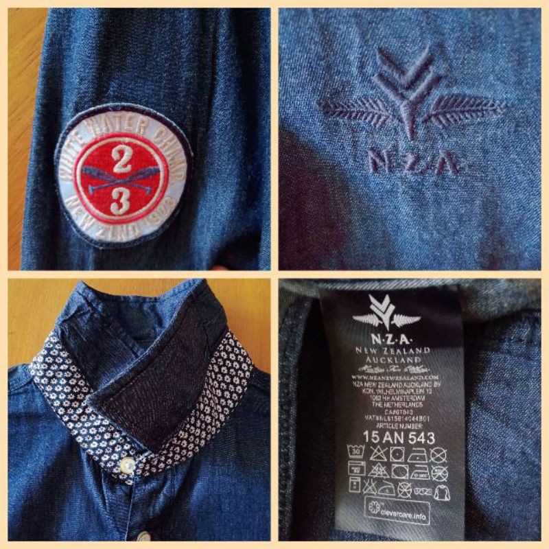 Jual Kemeja Branded Import Pria N.z.a New Zealand Auckland Size M,L | Shopee Indonesia