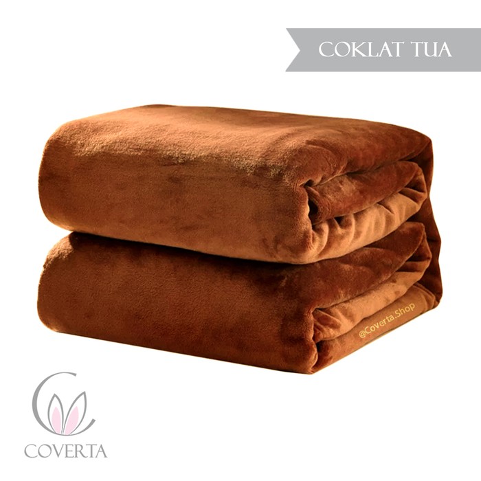 Jual Lisayohanes00025- Selimut Bulu Tebal Polos Hotel 180X220Cm - Coklat Tua Limited Indonesia|Shopee Indonesia