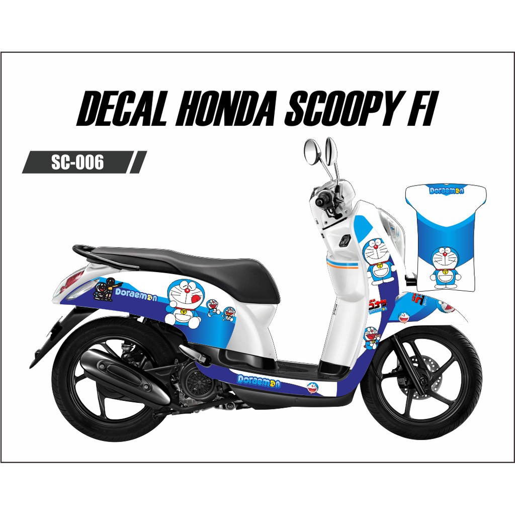 Gambar Motor Scoopy Modif Doraemon Blogger Coepoe
