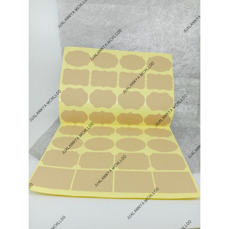 Jual Stiker Label Kosong DIY Botol Rollon Sticker Roll On Essential