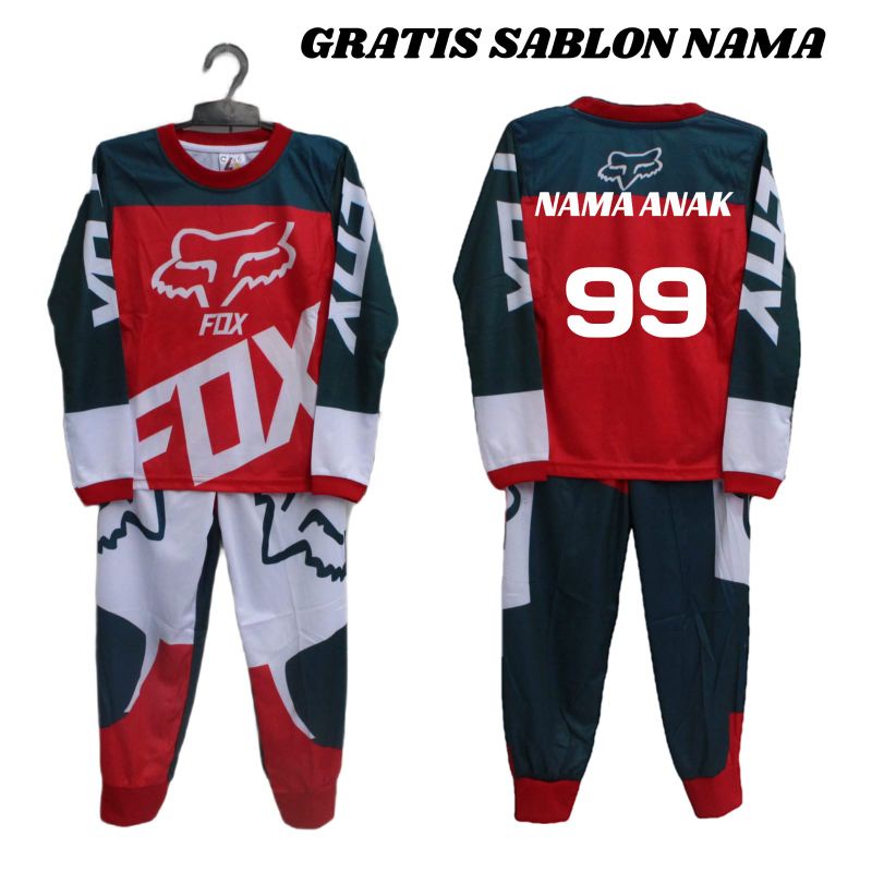 Jual Baju Balap Motor Anak/Setelan Motor Cross/Baju Balap/Baju Bersepeda/Setelan Anak Laki Laki Printing | Shopee Indonesia