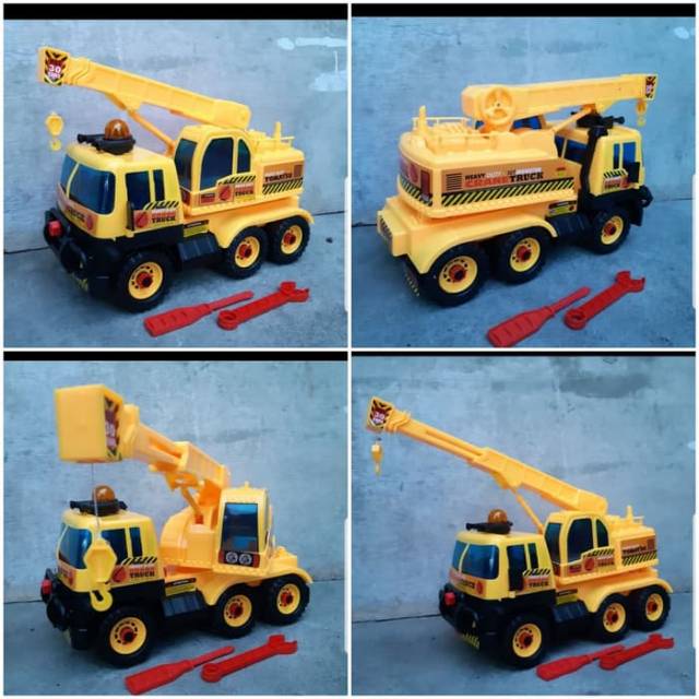 Jual Mainan Truck Crane Jumbo - Mainan Anak Mobil Truck Crane | Shopee Indonesia