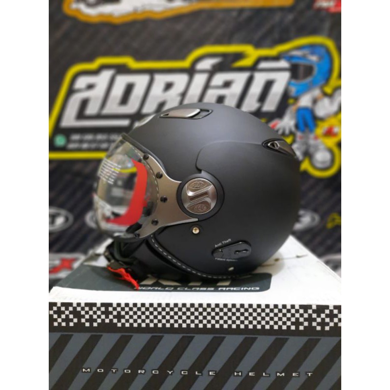 Jual HELM KYT ELSICO BLACK DOFF HELM RETRO KYT ELSICO HITAM DOFF HELM KLASIK HELM KYT ORI HELM
