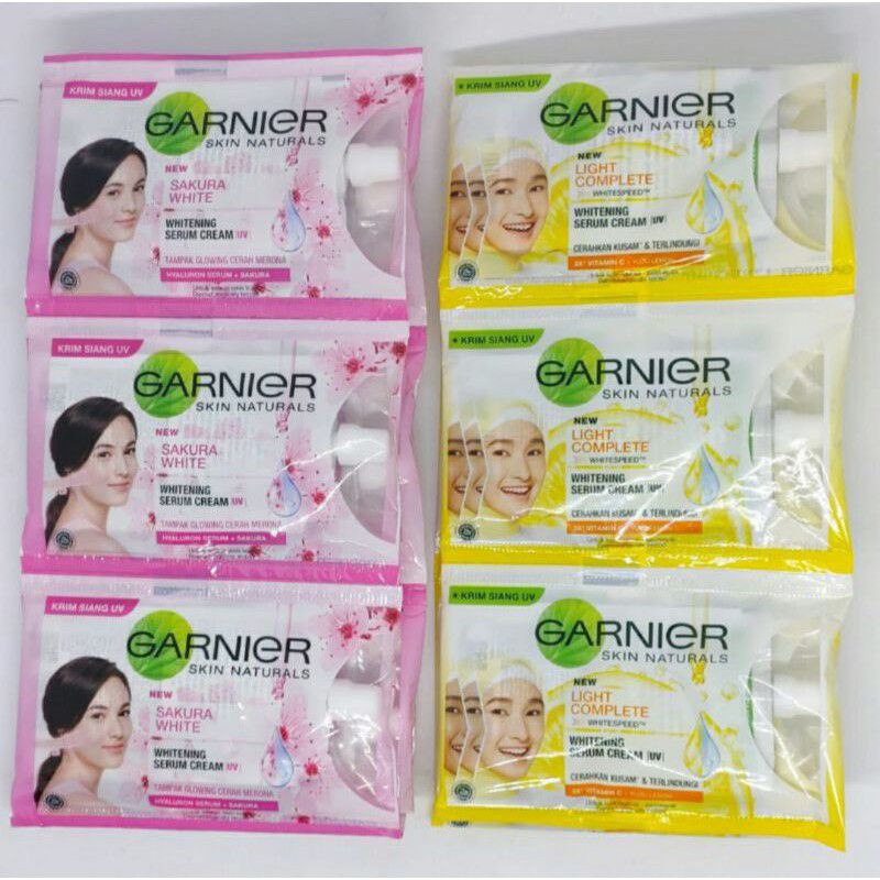 Jual GARNIER SACHET LIGHT COMPLETE // GARNIER SAKURA CREAM PELEMBAB