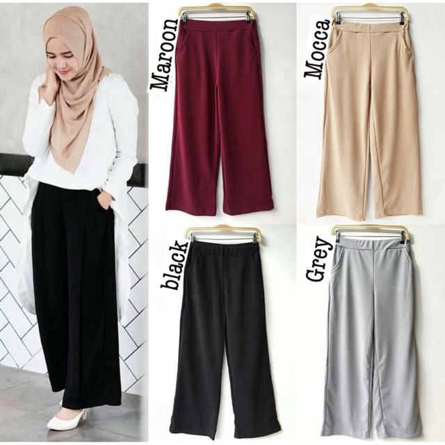 Celana Kulot Hitam Panjang Cocok Dengan Baju Apa Pintar Mencocokan