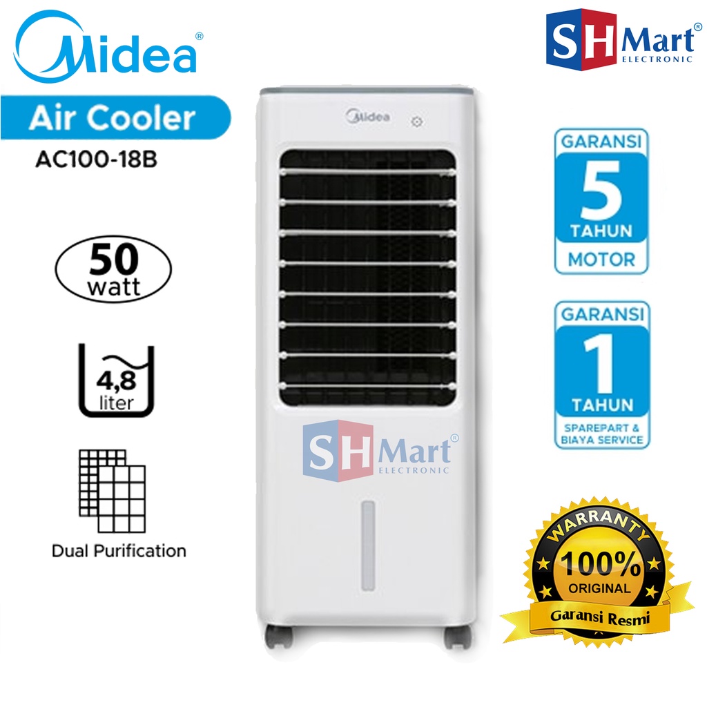 Jual AIR COOLER MIDEA AC10018B KAPASITAS 4,8 LITER PENYEJUK UDARA