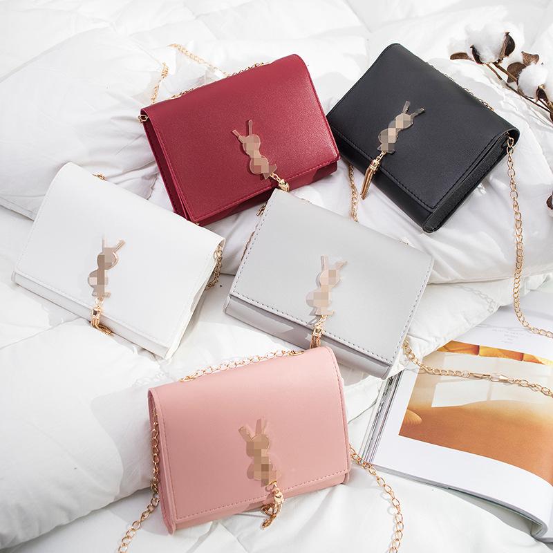 Tas Bahu Korea/Hitam/Putih Tas Bahu Kulit PU