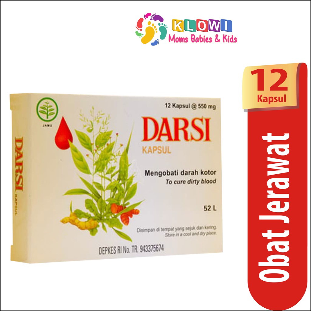 Darsi kapsul 12 Kapsul 550 mg Obat Jerawat Shopee Indonesia