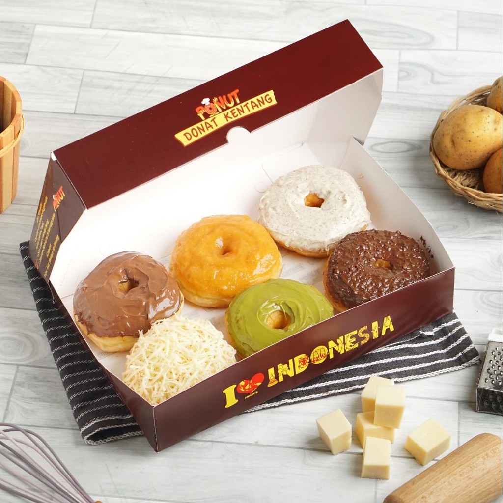 1 Box donat Mix variant Shopee Indonesia