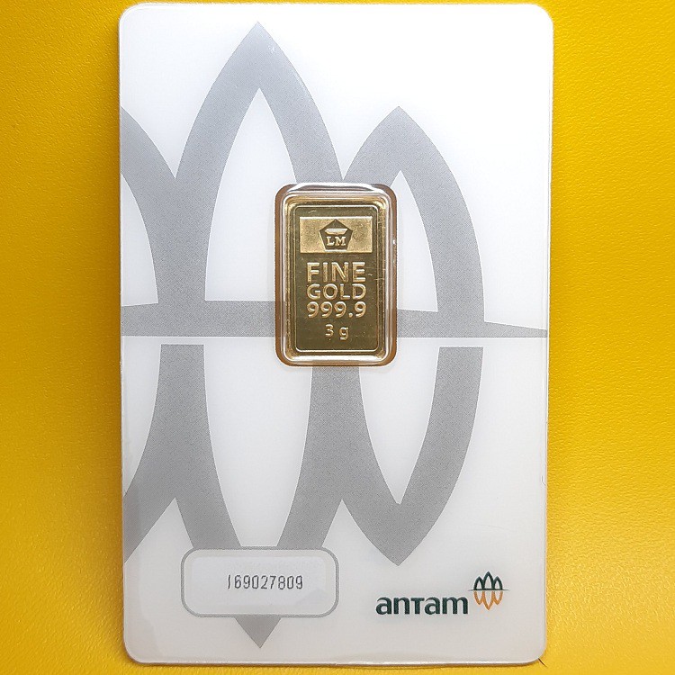 NEW PRESS Logam Mulia LM Emas Batang Keping ANTAM CERTIEYE