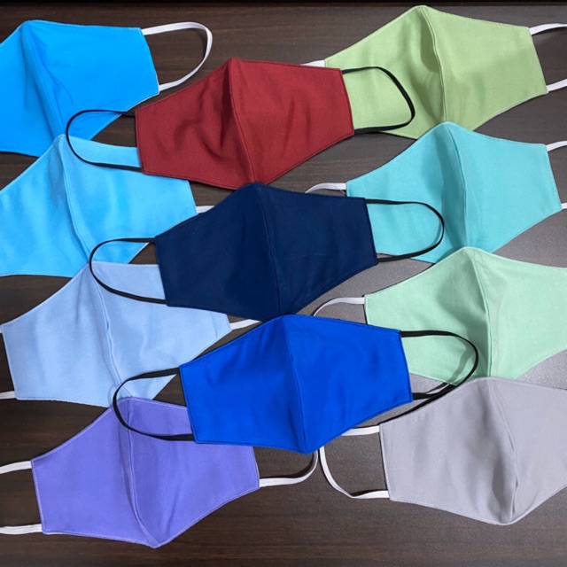 Masker Kain 3 PLY Katun Polos Shopee Indonesia