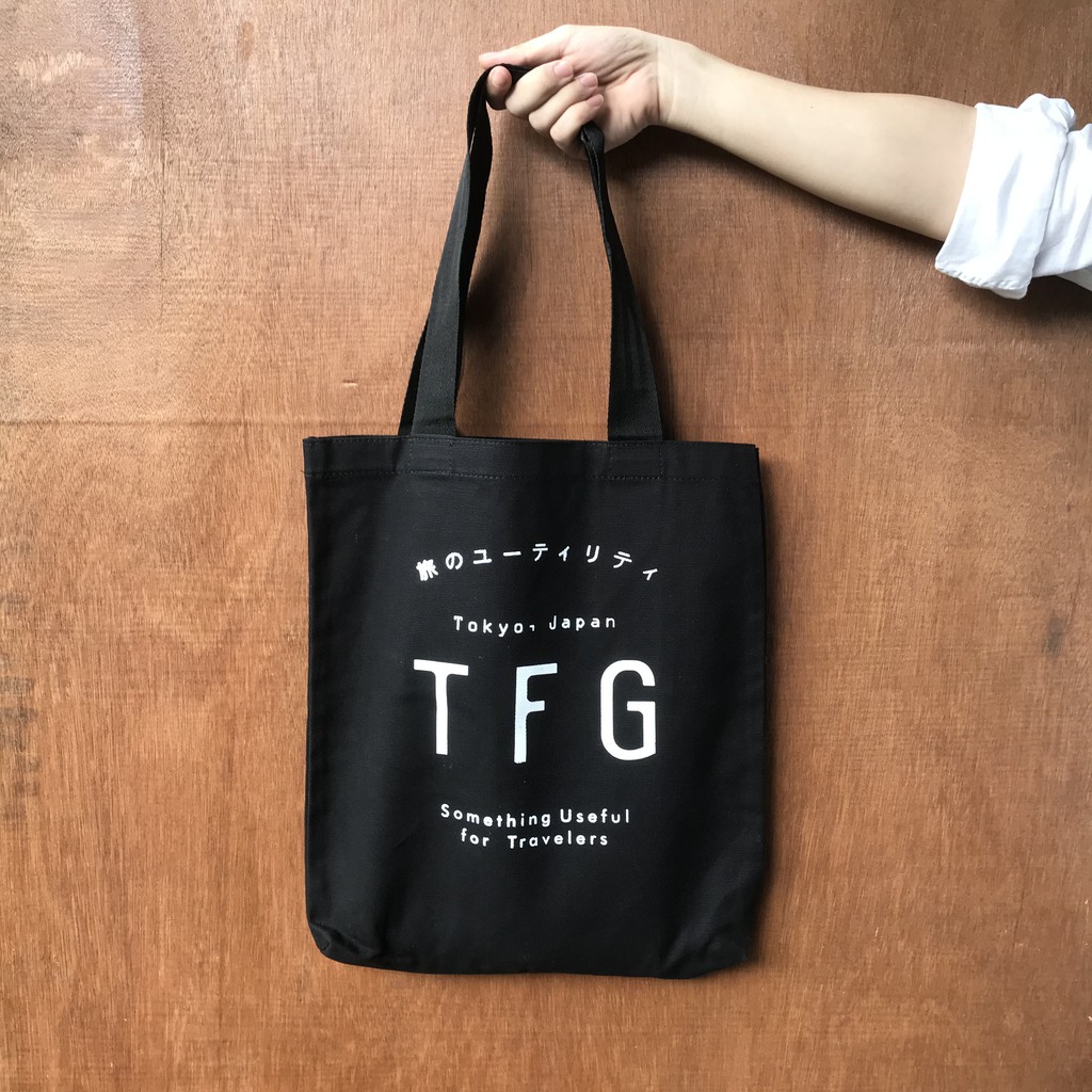 TOTE BAG SHOULDER BAG TFG KOBE 306 BLACK Shopee Indonesia