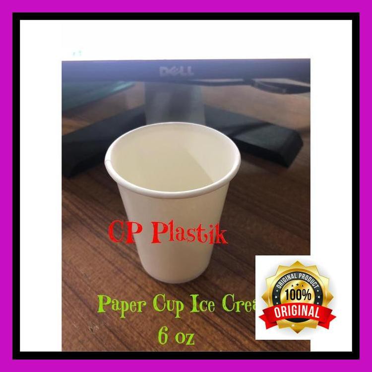 Jual Gojek Only! Grosir Paper Cup Ice Cream Gelas Kertas Ice Cream 6 Oz Shopee Indonesia