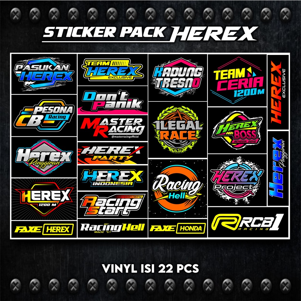Jual Sticker Herex Racing Stiker Racing Balap Herex | Shopee Indonesia