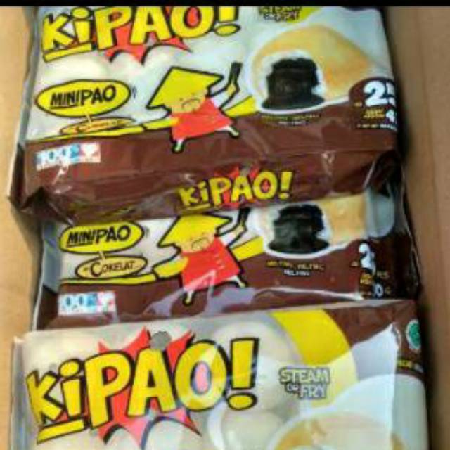 KIPAO MINI PAO BAKPAU COKLAT , DAGING SAPI /AYAM ,STRAWBERRY ,PANDAN
