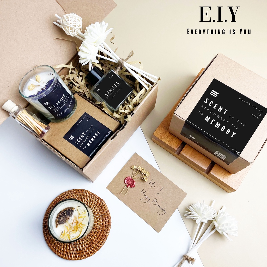 Jual Hampers Scented Candle Lilin Aromaterapi Kado Natal Gift Box