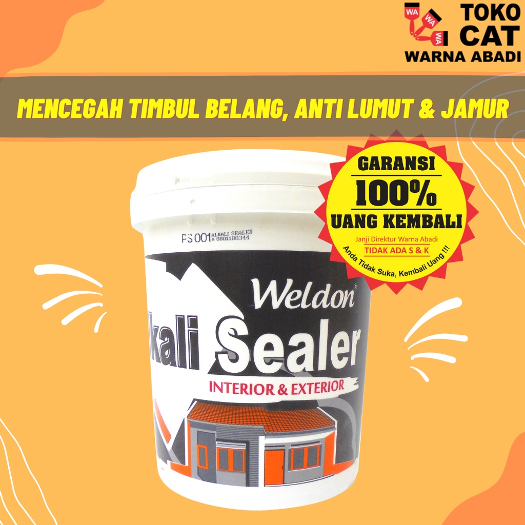 Jual CAT DASAR TEMBOK WELDON ALKALI SEALER 25 KG Indonesia