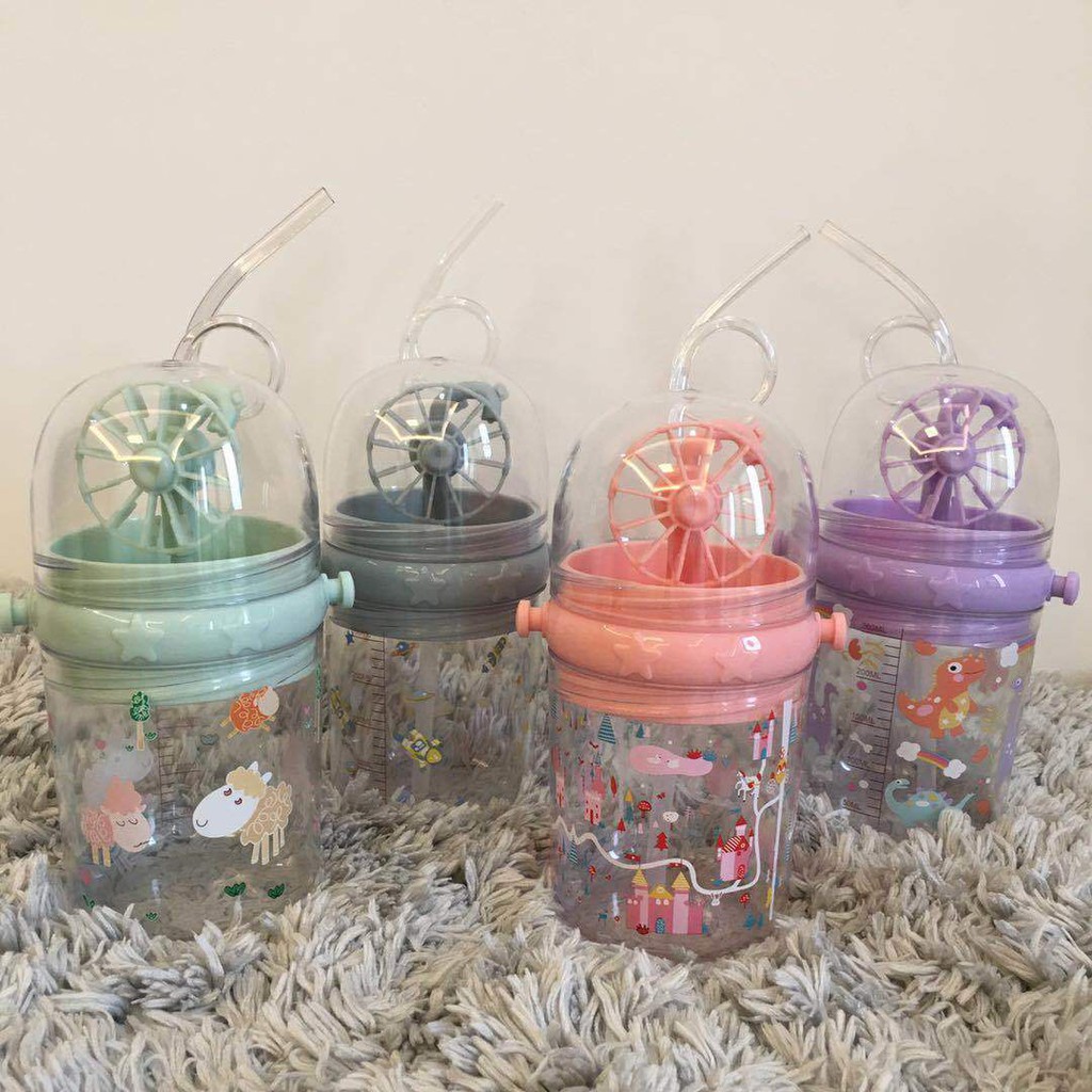 Jual [400Gr] T315 | Botol Minum Kincir Air Mancur / Botol Minum Viral Air Mancur Kincir 260 Ml Indonesia|Shopee Indonesia