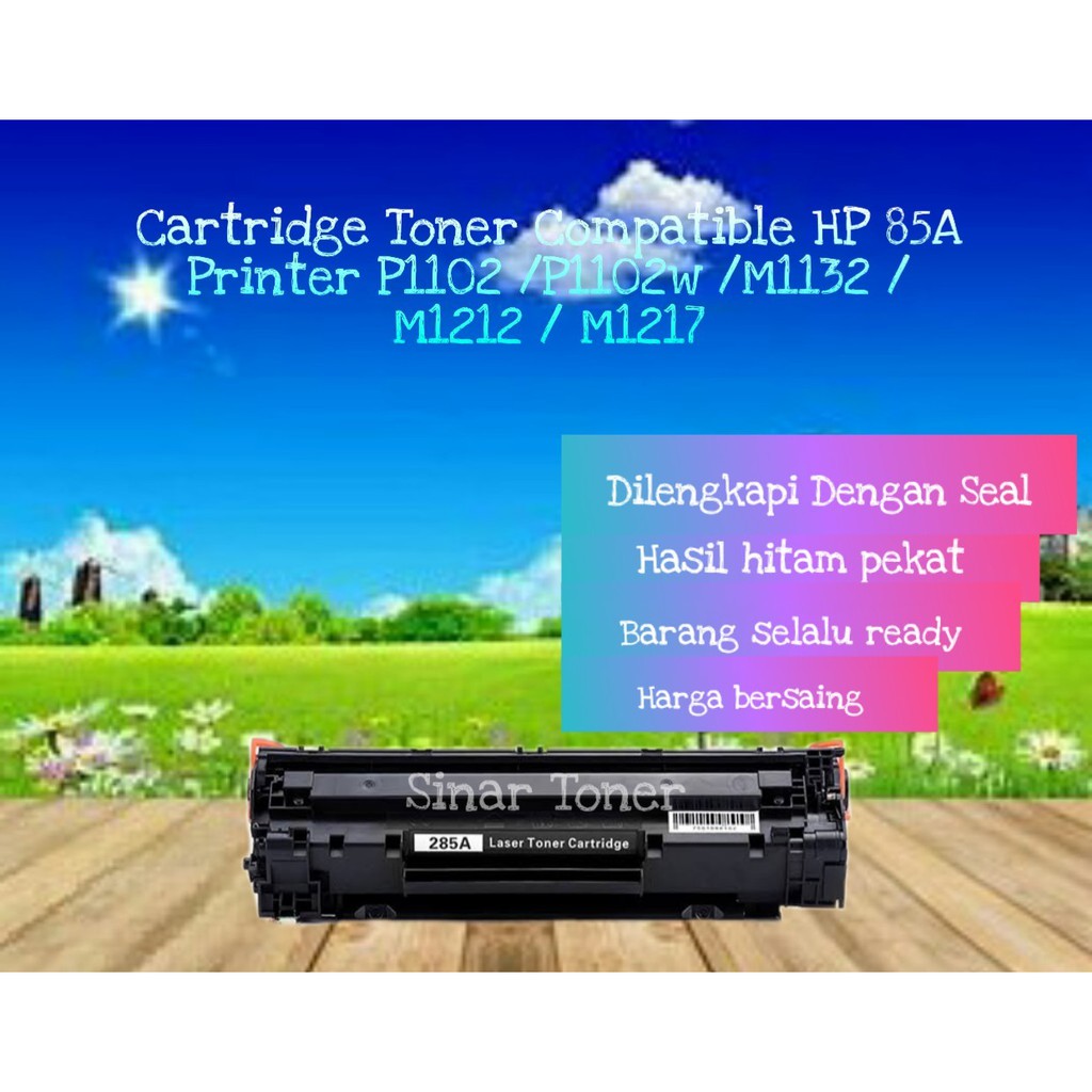 Jual Cartridge Toner Compatible HP 85A CE285A LaserJet P1102 P1102w M1132 M1217 M1212 1102 285