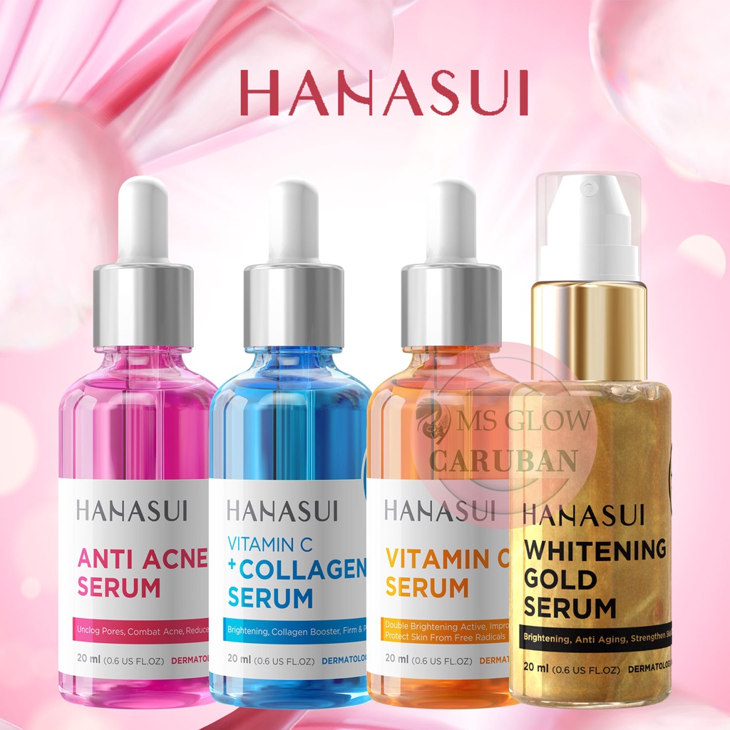 Jual HANASUI SERUM WHITENING GOLD ACNE VITAMIN C + COLLAGEN 100
