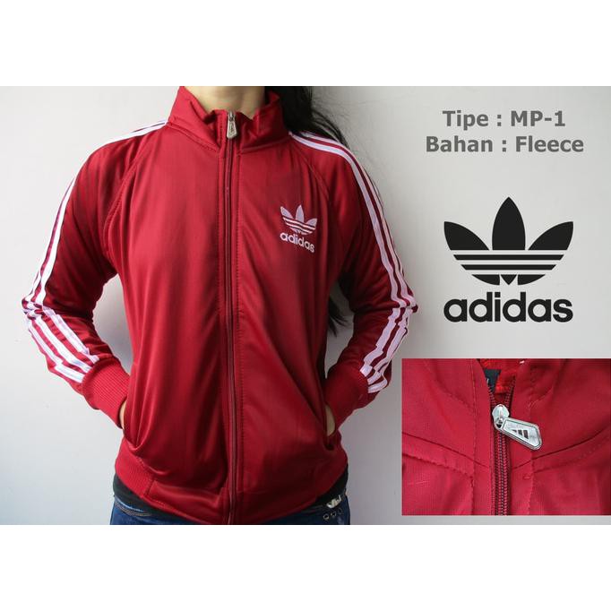 Murah Jaket Adidas Tracktop / Firebirds Wanita Merah Training Motor Jogging Stok Terbatas