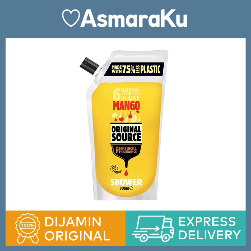 Sabun Cair Original Source Shower Gel Mango Refill 500 mL Shopee