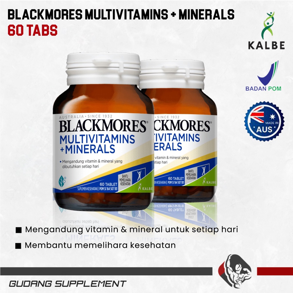 Jual Blackmores Multivitamin + Mineral 60 Tablets BPOM Shopee Indonesia