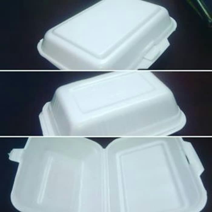 Jual Styrofoam isi 100 Pcs / sterofoam / gabus nasi / kotak makan TF2