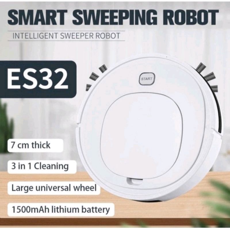 Jual Vacum Cleaner (CoD) ORIGINAL Robot Vacuum Cleaner ES32 Penyapu