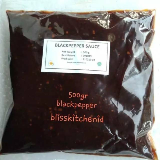 Saus / Bumbu / Sauce Blackpepper / Blackpaper / Lada Hitam 500gr