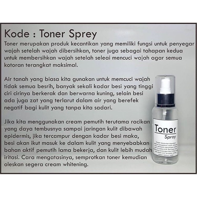 Toner wajah spray utk kulit normal bening mengangkat sisa kotoran | Shopee  Indonesia