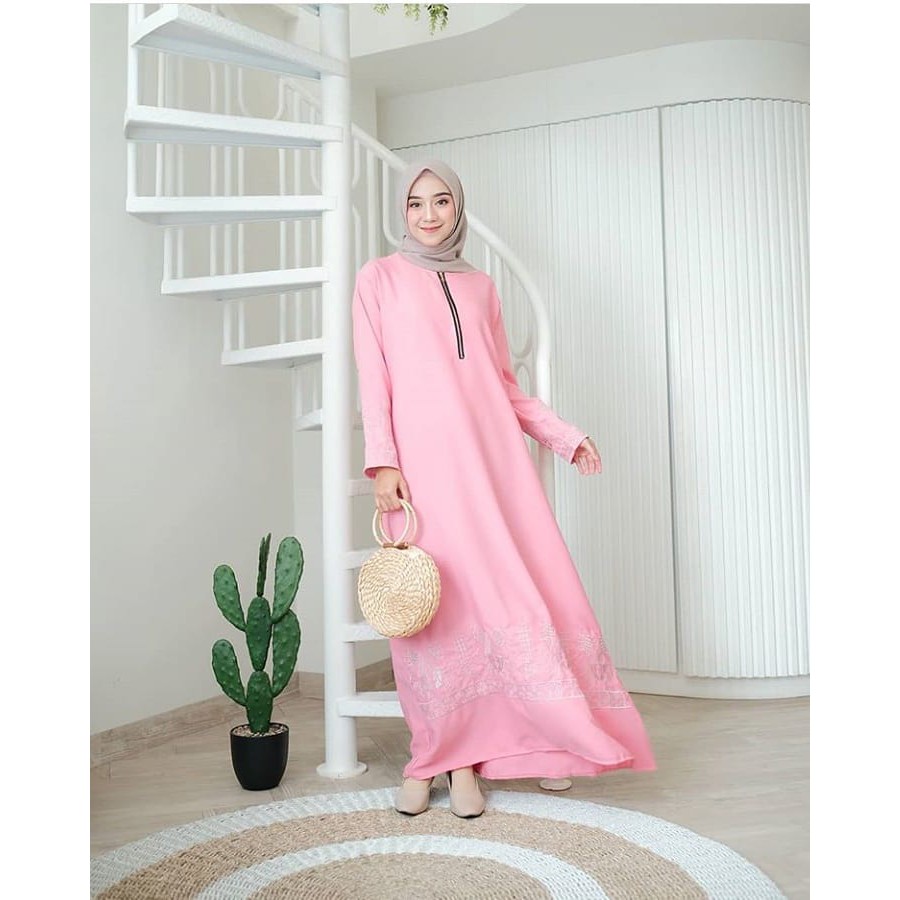 Baju Gamis Remaja Kekinian Faizah Syari Dan Nyaman Dipakai B OX646