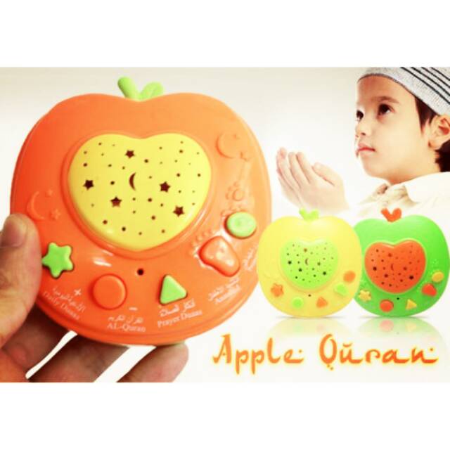Jual Apple Qur'an Learning + Lampu Tidur / Mainan Belajar Mengaji / Mainan Anak Membaca Quran | Shopee Indonesia