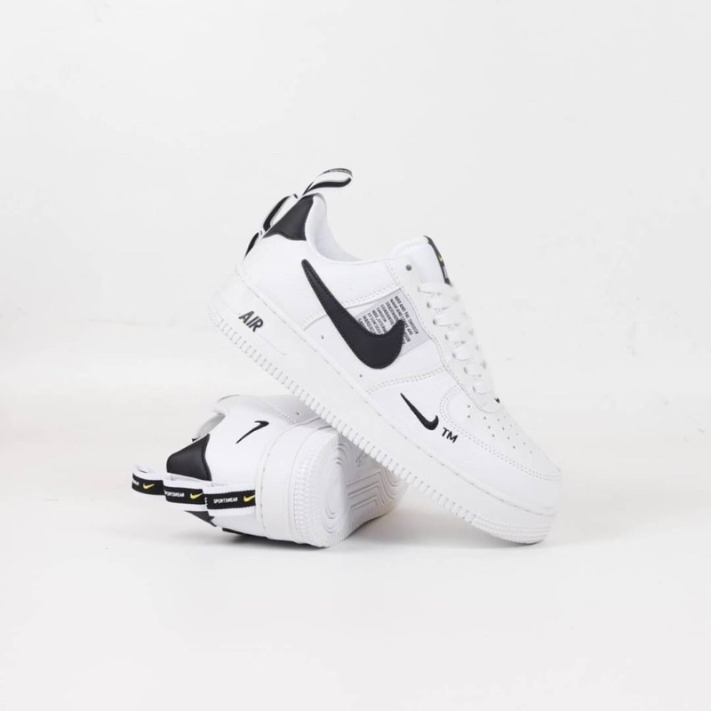 Jual Nike Air Force 1 07 Lv8 Utility White Black | Shopee Indonesia