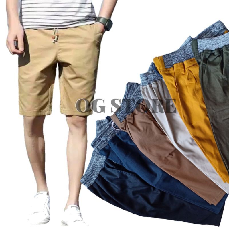 Celana Pendek Pria Kolor Bahan Kain Tebal Kualitas Premium Shopee Indonesia