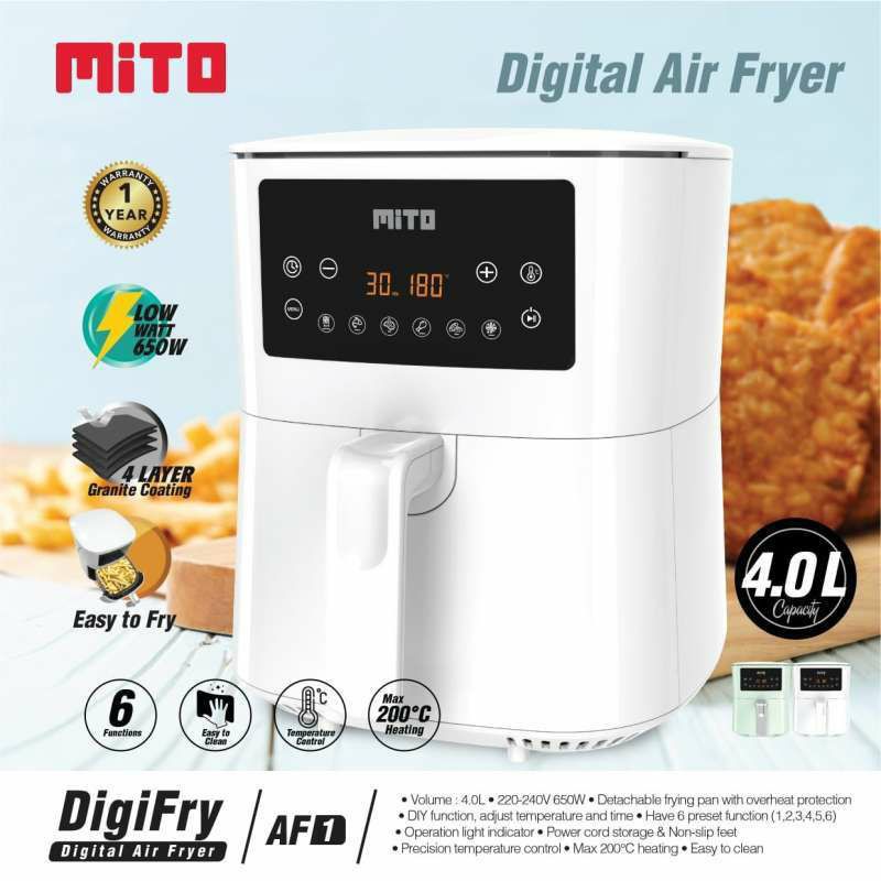 Jual Mito Air Fryer AF1 Ready Shopee Indonesia