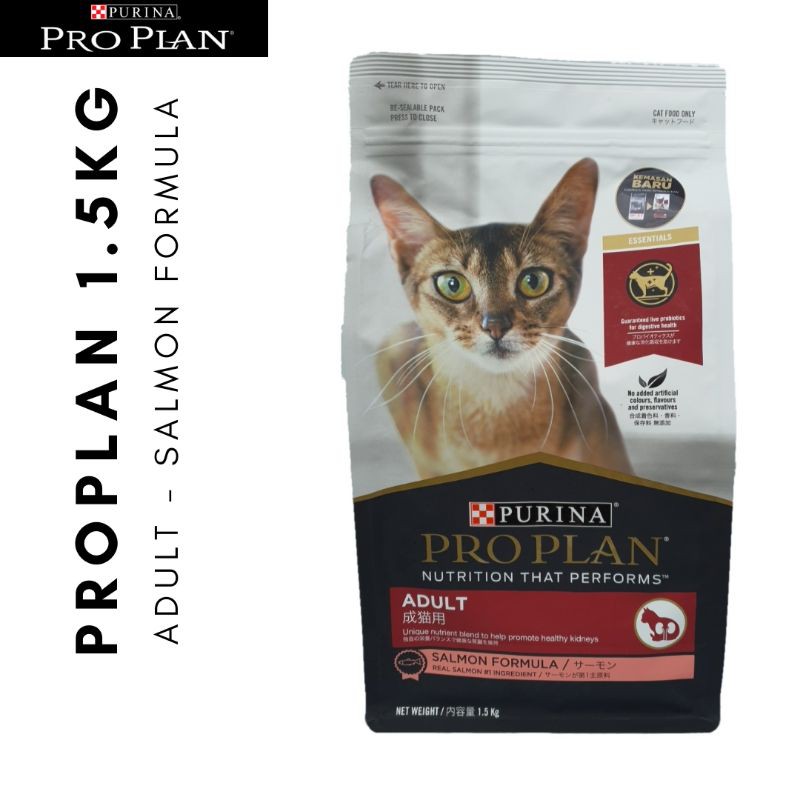 Jual Proplan Adult 1.5Kg - Makanan Kucing Pro Plan Urinary / Indoor Hairball / Sterilised /Salmon Chicken | Shopee Indonesia