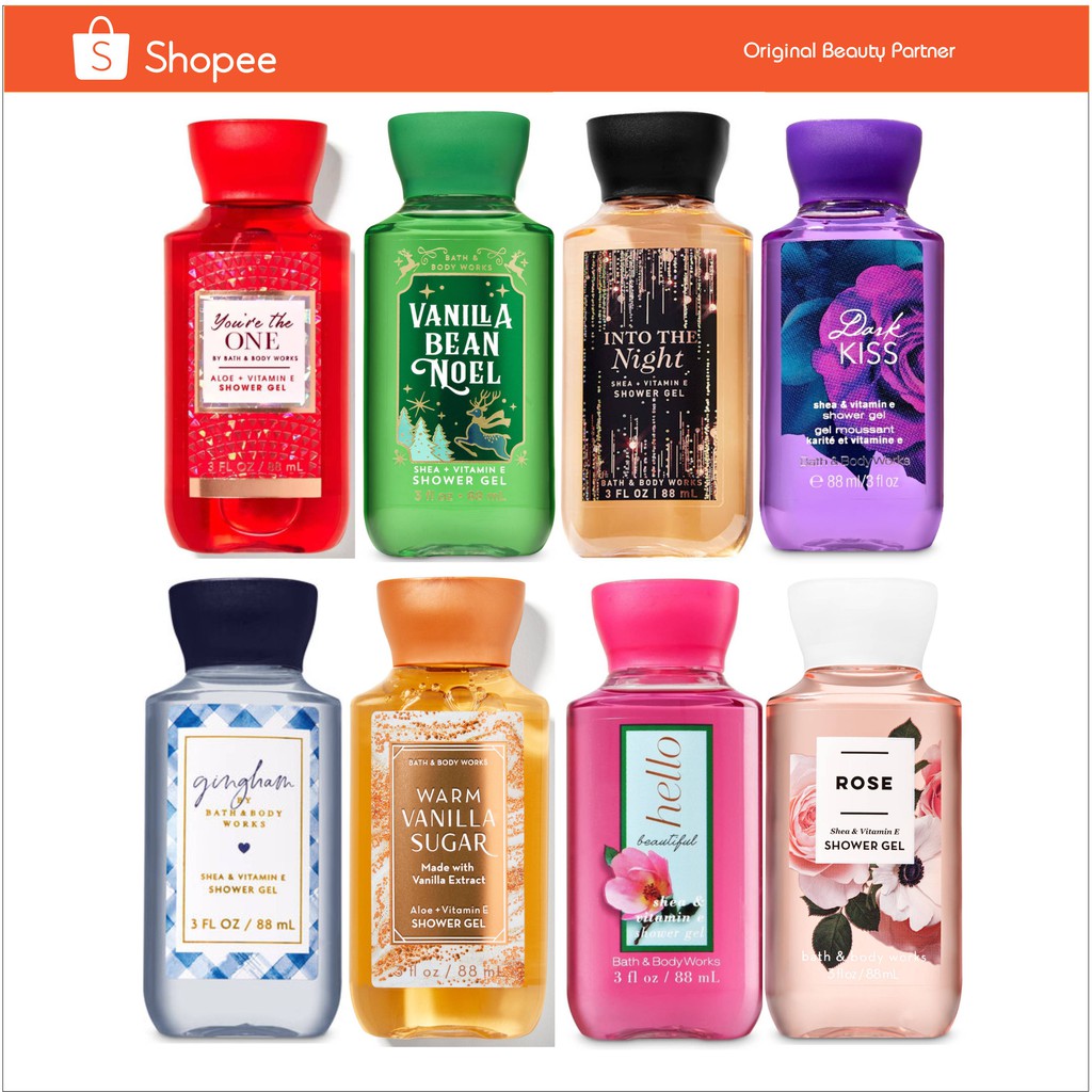 BBW Bath and Body Works SHOWER GEL TRAVEL SIZE Warm Vanilla/Mad About