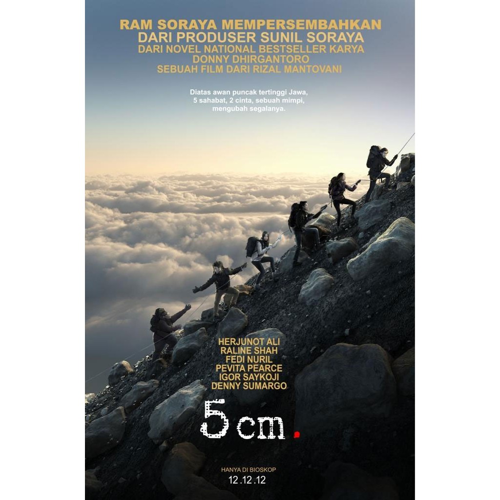 Jual Novel 5 cm Donny dhirgantoro national best seller original di atas