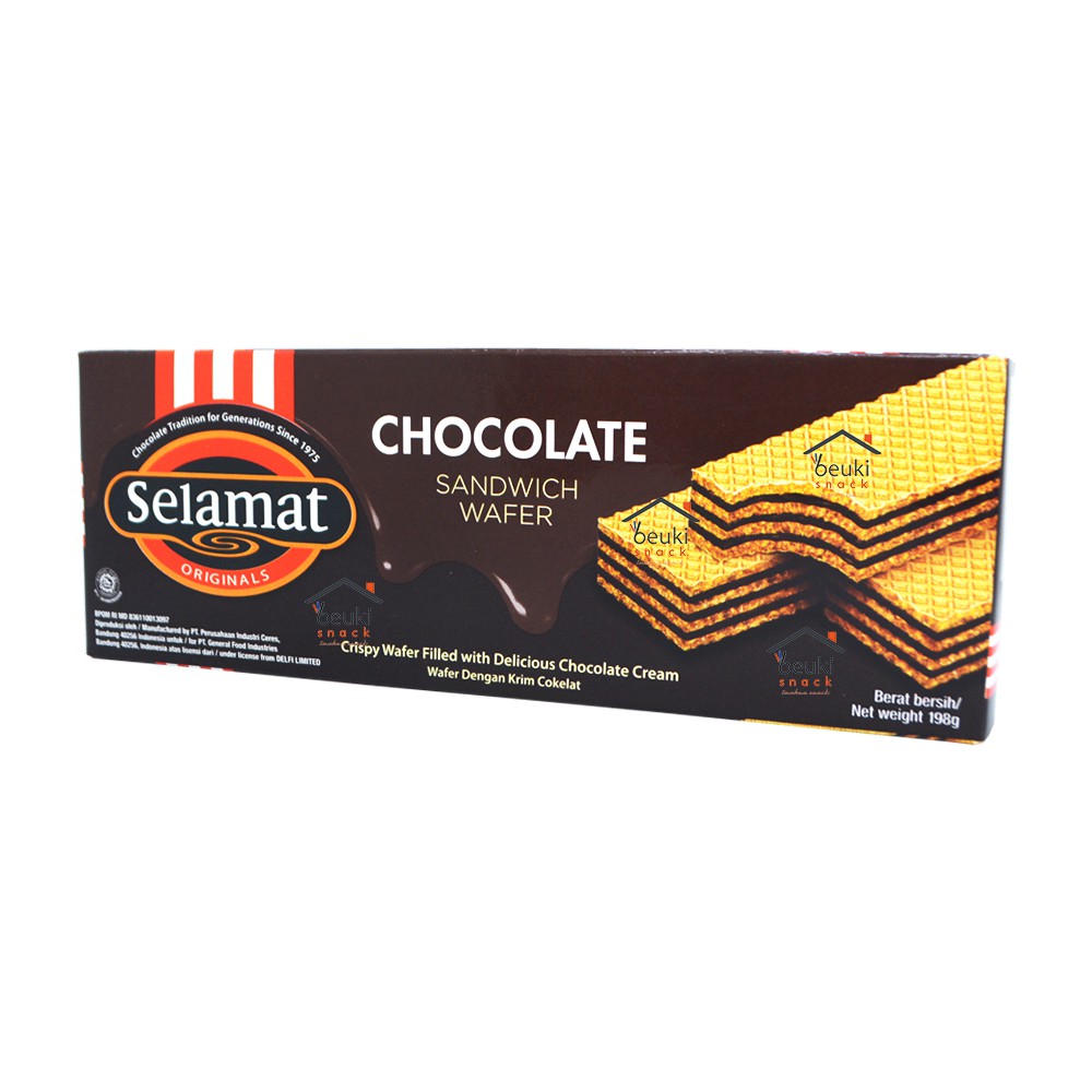 Jual Wafer Selamat / Selamat Wafer Chocholate Sandwich Wafer 198Gr | Shopee Indonesia