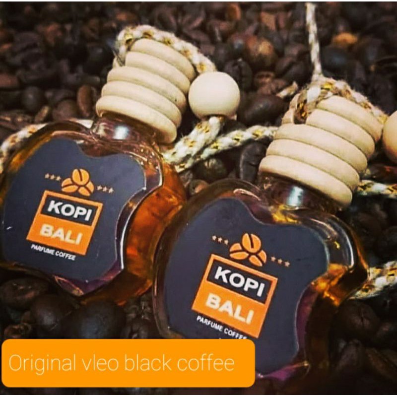 Parfum mobil gantung vleo botol apel aroma kopi bali (black coffee