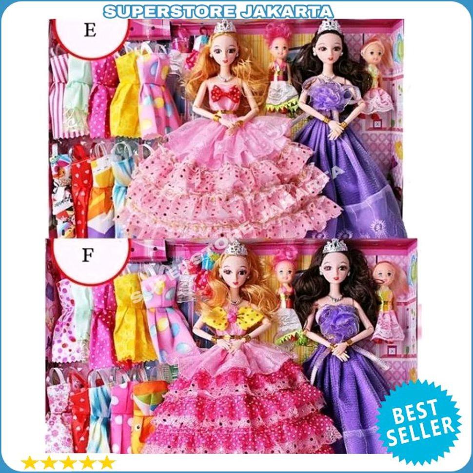 Jual Terlaris!! Terlaris - Mainan Anak Boneka Barbie Set Lengkap - Barbie Doll Set Banyak Baju Berbie - | Shopee Indonesia