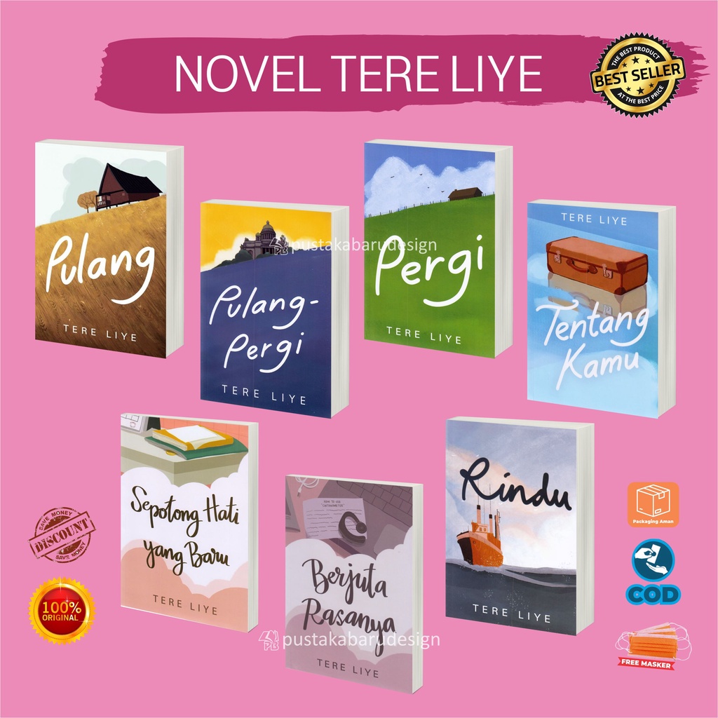 Jual Buku Novel Tere Liye Pulang Pergi Tentang Kamu Sepotong Hati